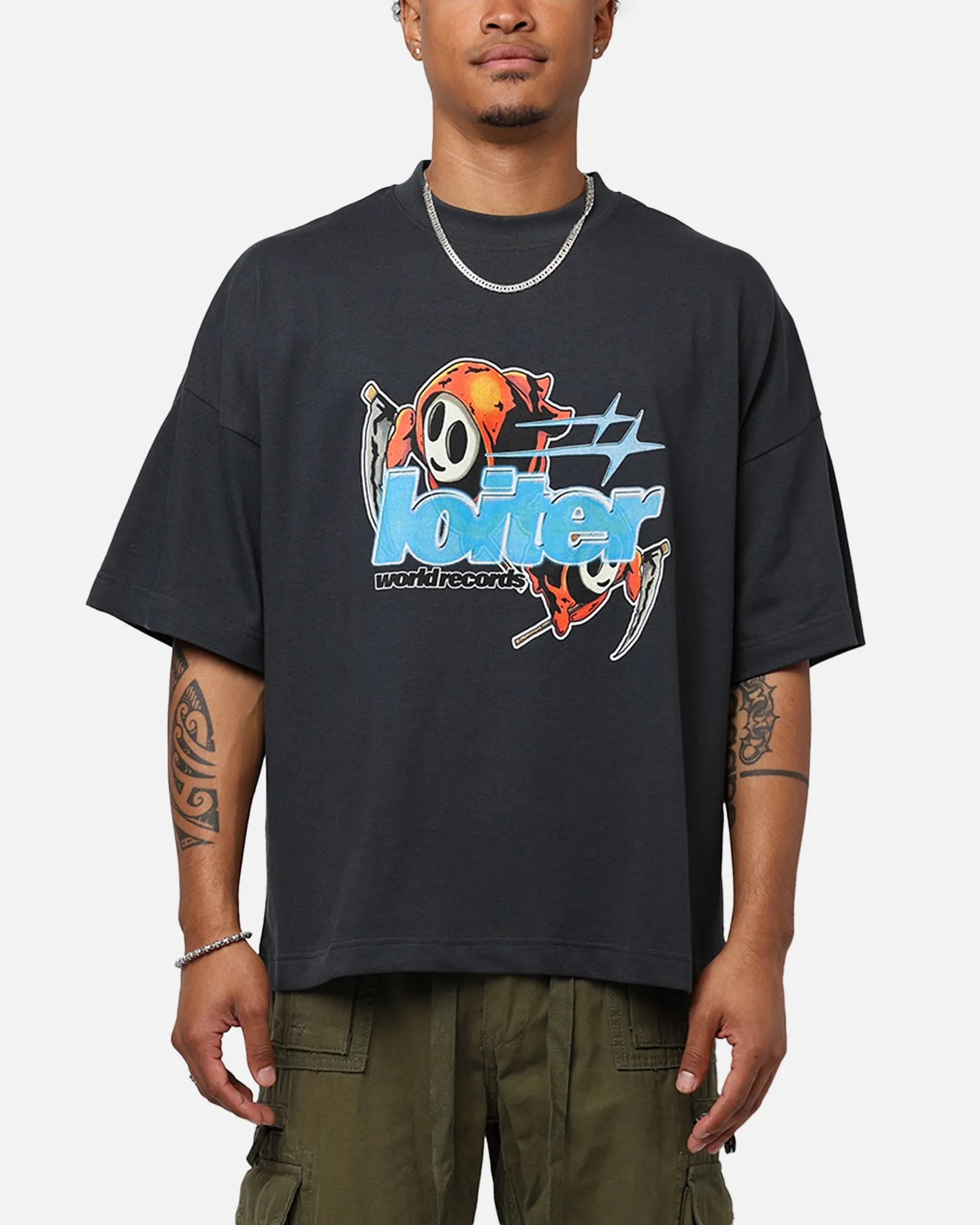 Loiter Elevate Box T-Shirt Charcoal sold by Culture Kings