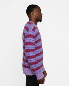 MNML Striped Mohair Sweater Purple sold by Culture Kings