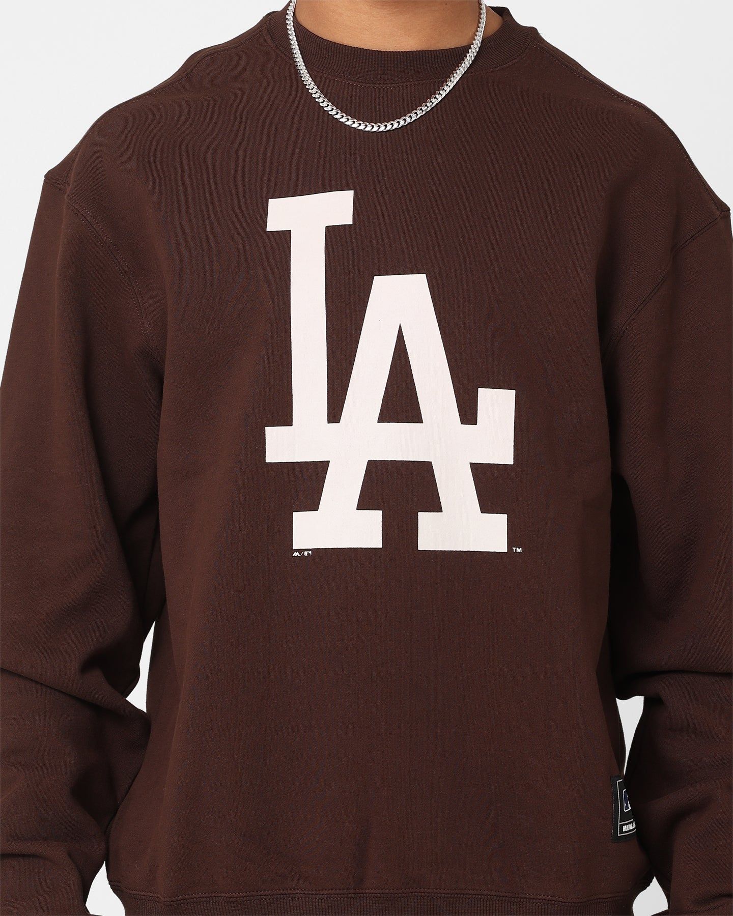 Majestic Athletic Los Angeles Dodgers Core Crewneck Sweatshirt Dark Oak sold by Culture Kings product image thumbnail 3