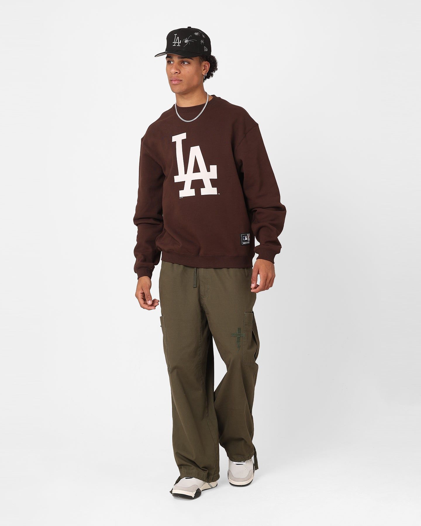 Majestic Athletic Los Angeles Dodgers Core Crewneck Sweatshirt Dark Oak sold by Culture Kings product image thumbnail 2