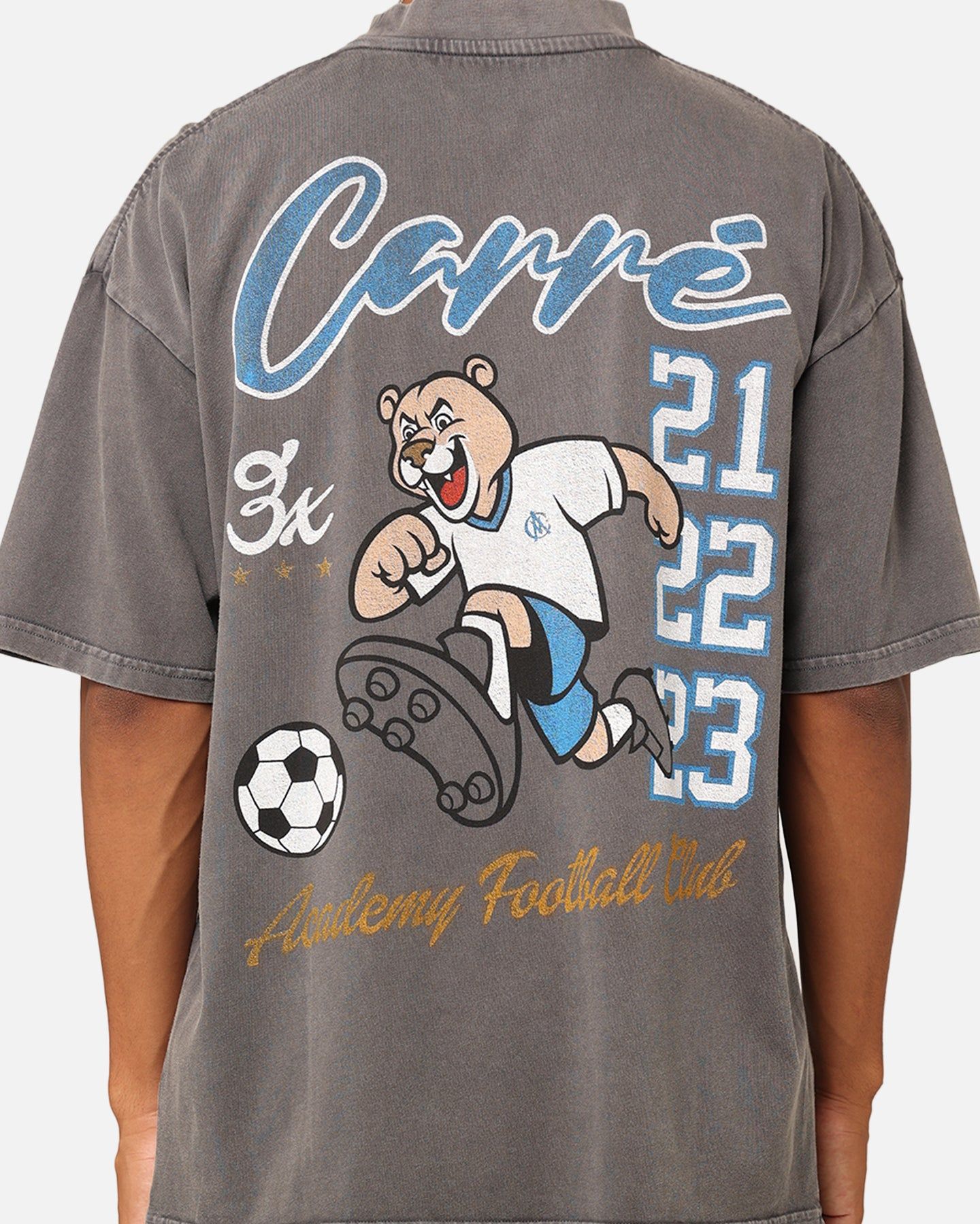 Carre Three Peat T-Shirt Washed Charcoal sold by Culture Kings product image thumbnail 5
