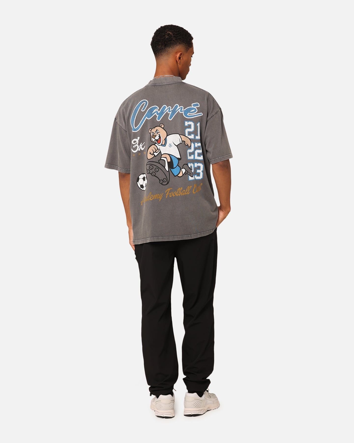 Carre Three Peat T-Shirt Washed Charcoal sold by Culture Kings product image thumbnail 3
