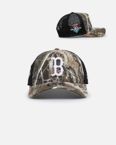 New Era Boston Red Sox 'Real Tree' 9FORTY A-Frame Trucker Snapback Realtree Edge sold by Culture Kings