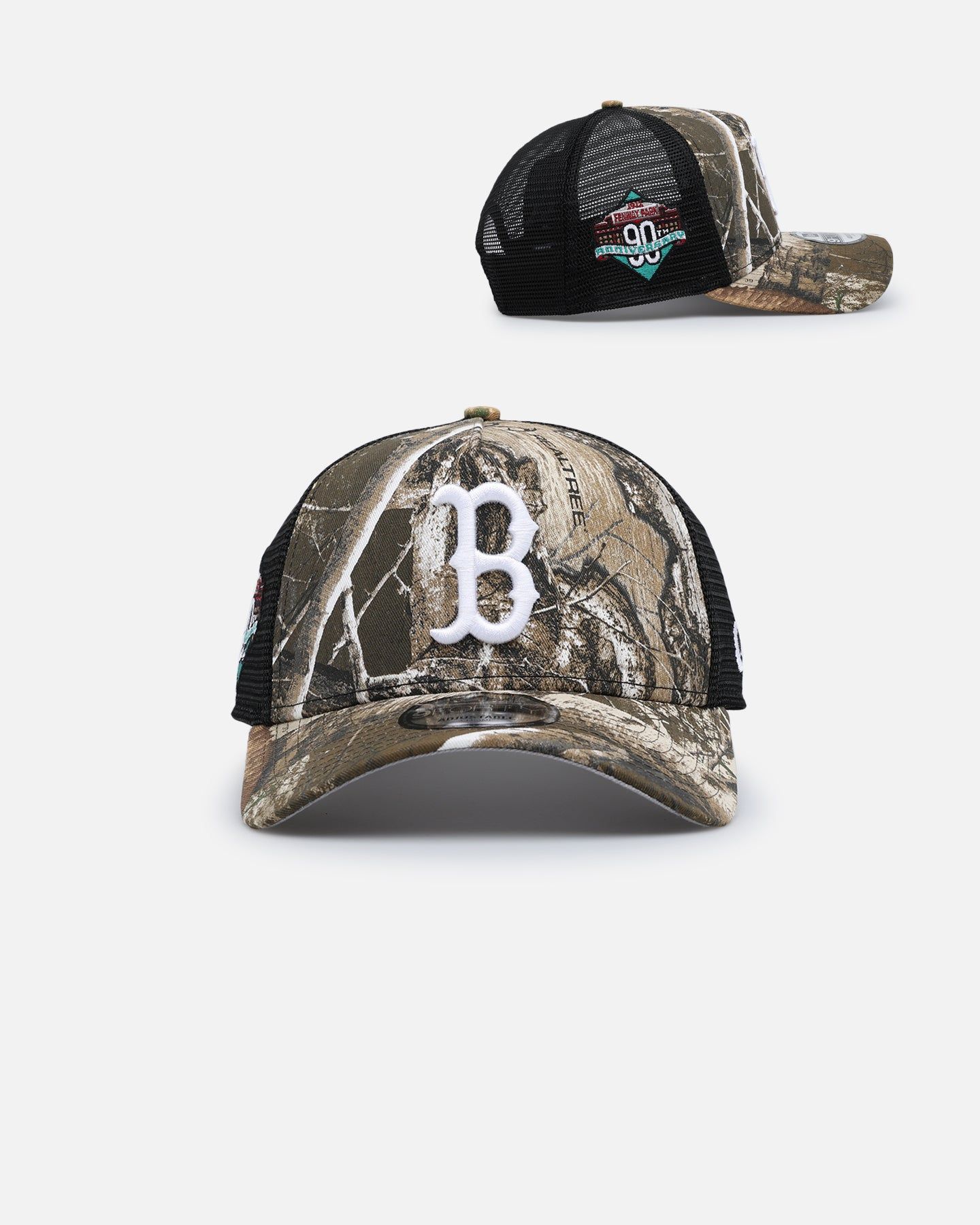 New Era Boston Red Sox 'Real Tree' 9FORTY A-Frame Trucker Snapback Realtree Edge sold by Culture Kings