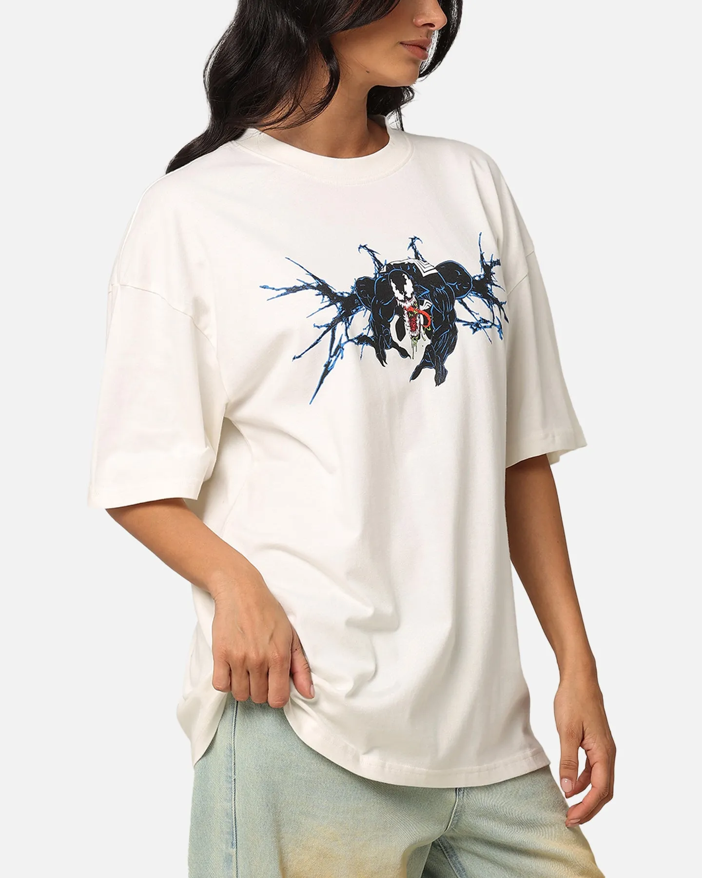 Goat Crew Marvel Spider-Man Y2K Venom T-Shirt Off White sold by Culture Kings product image thumbnail 5