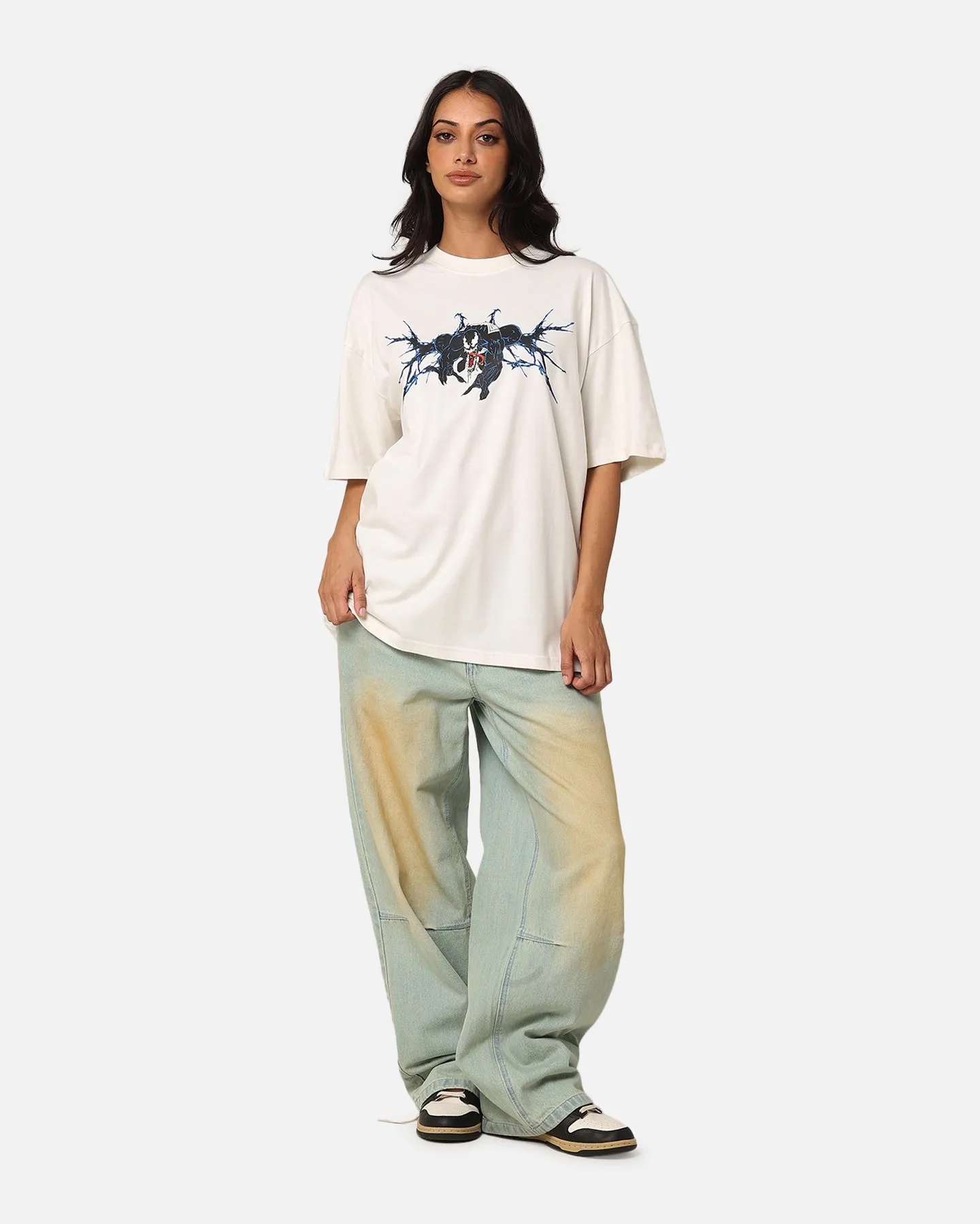 Goat Crew Marvel Spider-Man Y2K Venom T-Shirt Off White sold by Culture Kings product image thumbnail 3