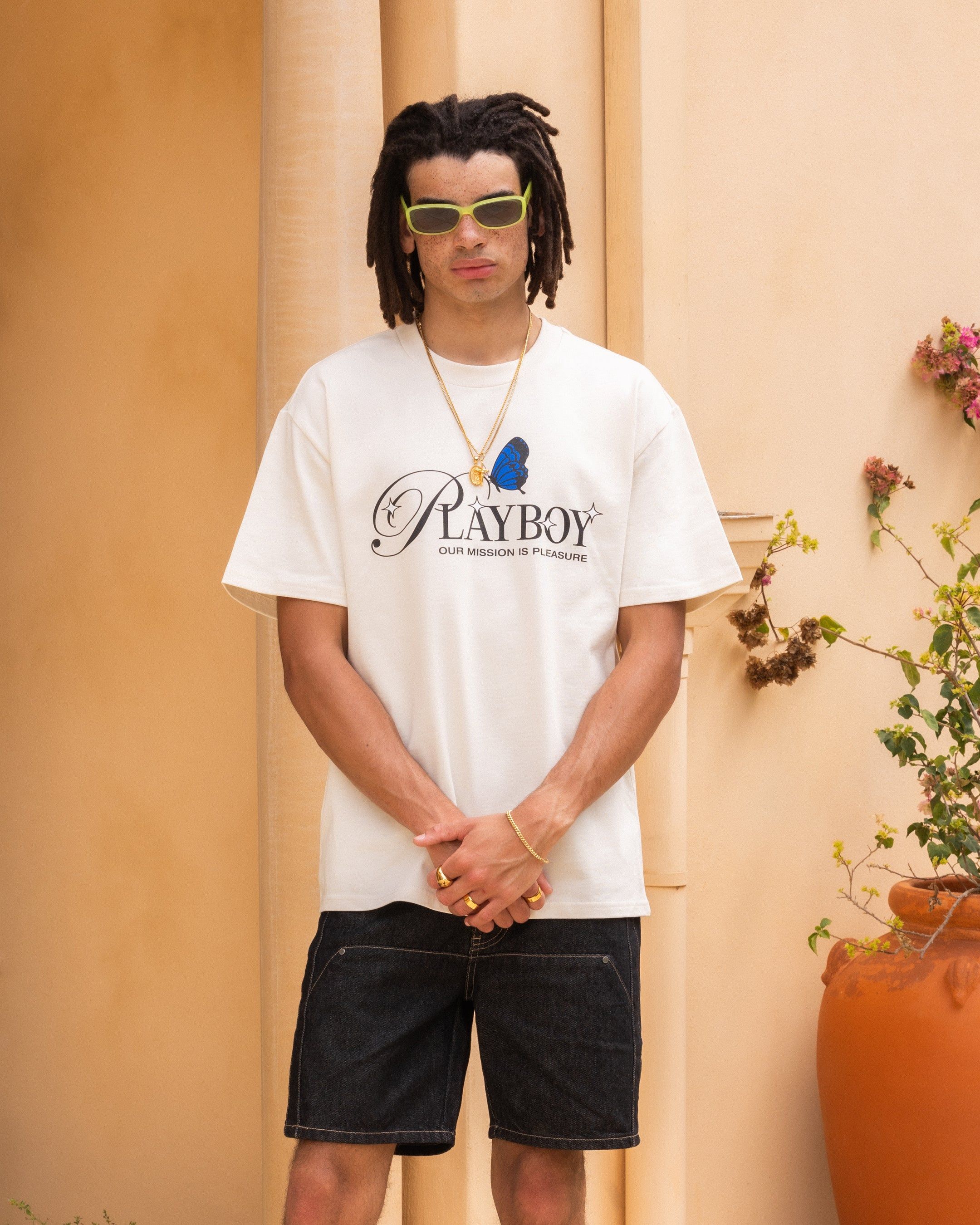 Playboy By Culture Kings Charm T-Shirt Off White sold by Culture Kings