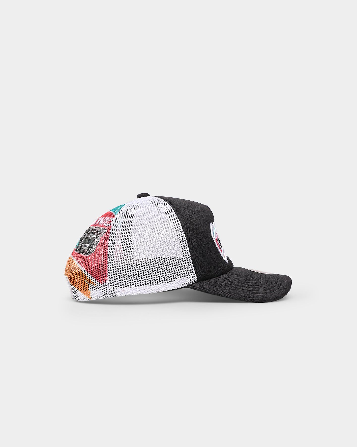 Mitchell & Ness San Antonio Spurs 'NBA Off The Backboard' Trucker Snapback Black sold by Culture Kings product image thumbnail 4