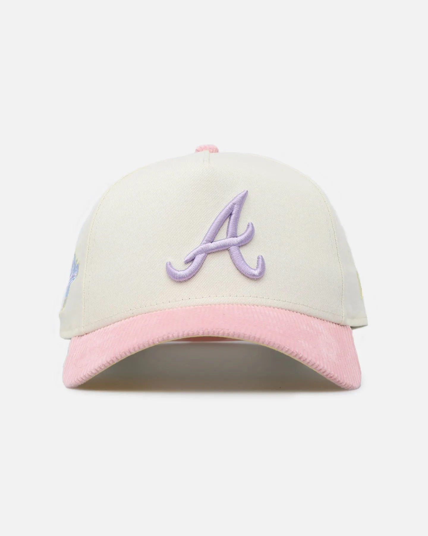 New Era Atlanta Braves 'Easter Corduroy' 9FORTY A-Frame Snapback White/Pink sold by Culture Kings