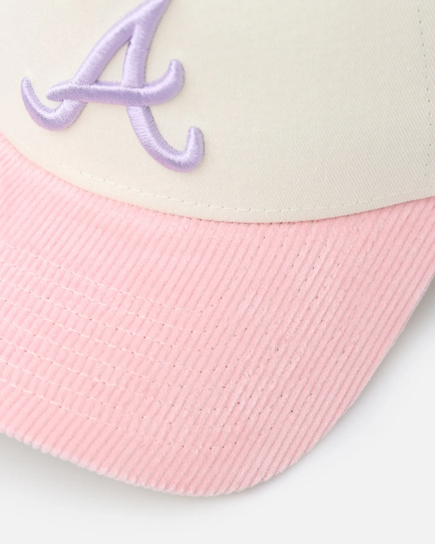 New Era Atlanta Braves 'Easter Corduroy' 9FORTY A-Frame Snapback White/Pink sold by Culture Kings product image thumbnail 2