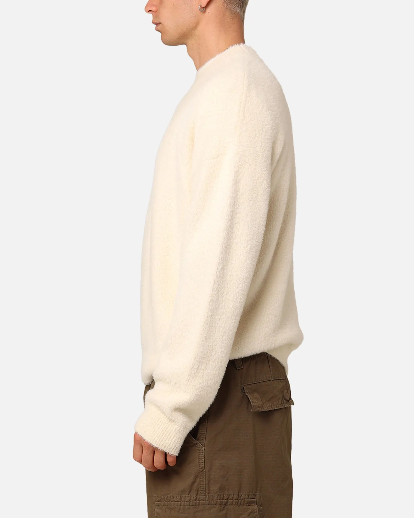 XXIII Crew Neck Fluffy Sweater Cream/White sold by Culture Kings product image thumbnail 5
