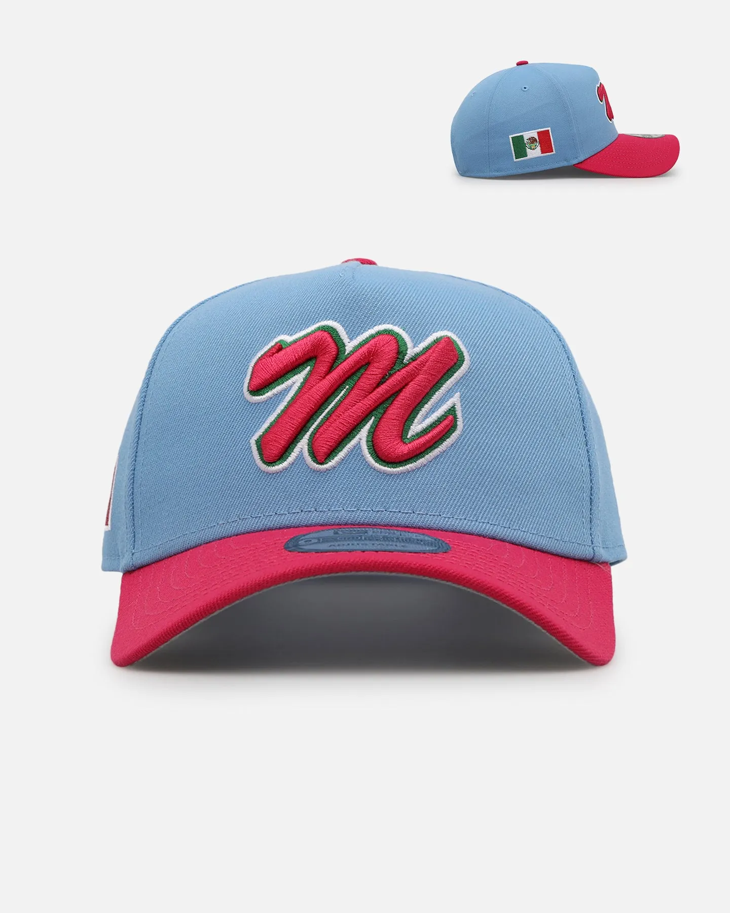 New Era Mexico National Baseball Team Script 'Sky Blue' 9FORTY Snapback Sky Blue sold by Culture Kings