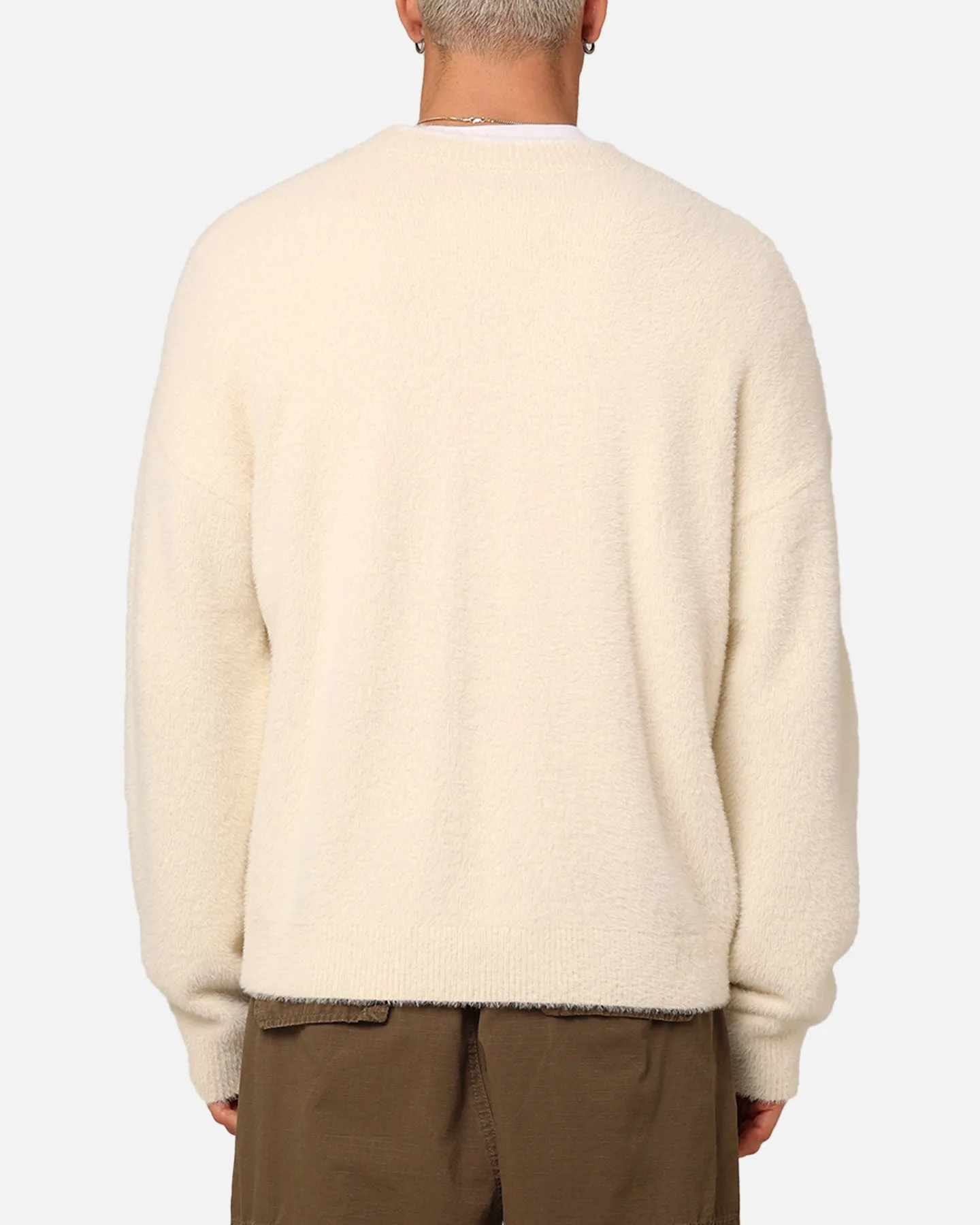 XXIII Crew Neck Fluffy Sweater Cream/White sold by Culture Kings product image thumbnail 3
