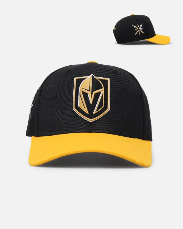 Mitchell & Ness Vegas Golden Knights "Enter The Dragon" Pro Crown Snapback Black/Ochre sold by Culture Kings