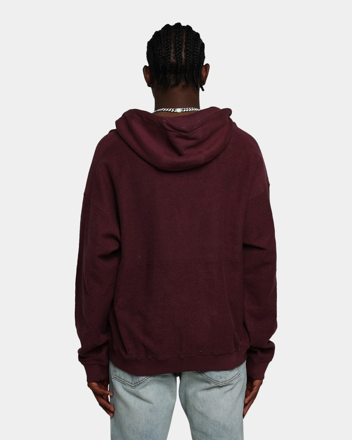 MNML Extended Drawcord Hoodie Burgundy sold by Culture Kings product image thumbnail 4