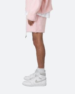 MNML Fuzzy Sweat Shorts Pink sold by Culture Kings