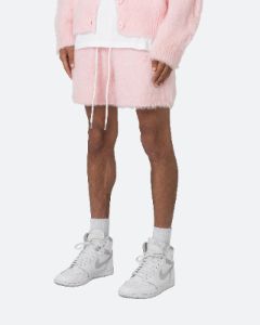MNML Fuzzy Sweat Shorts Pink sold by Culture Kings