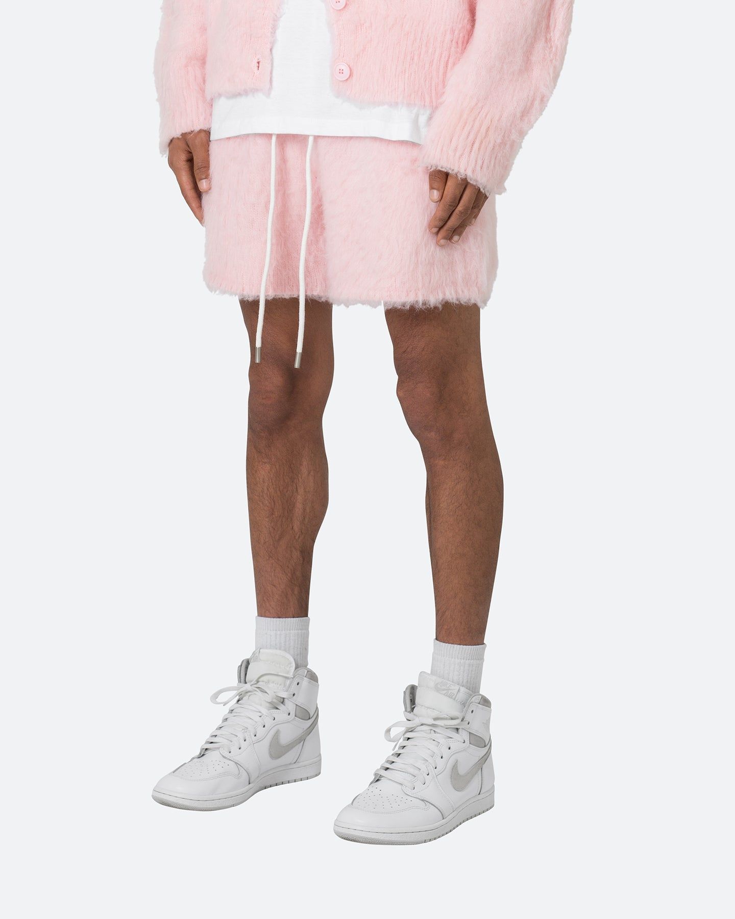 MNML Fuzzy Sweat Shorts Pink sold by Culture Kings product image thumbnail 2