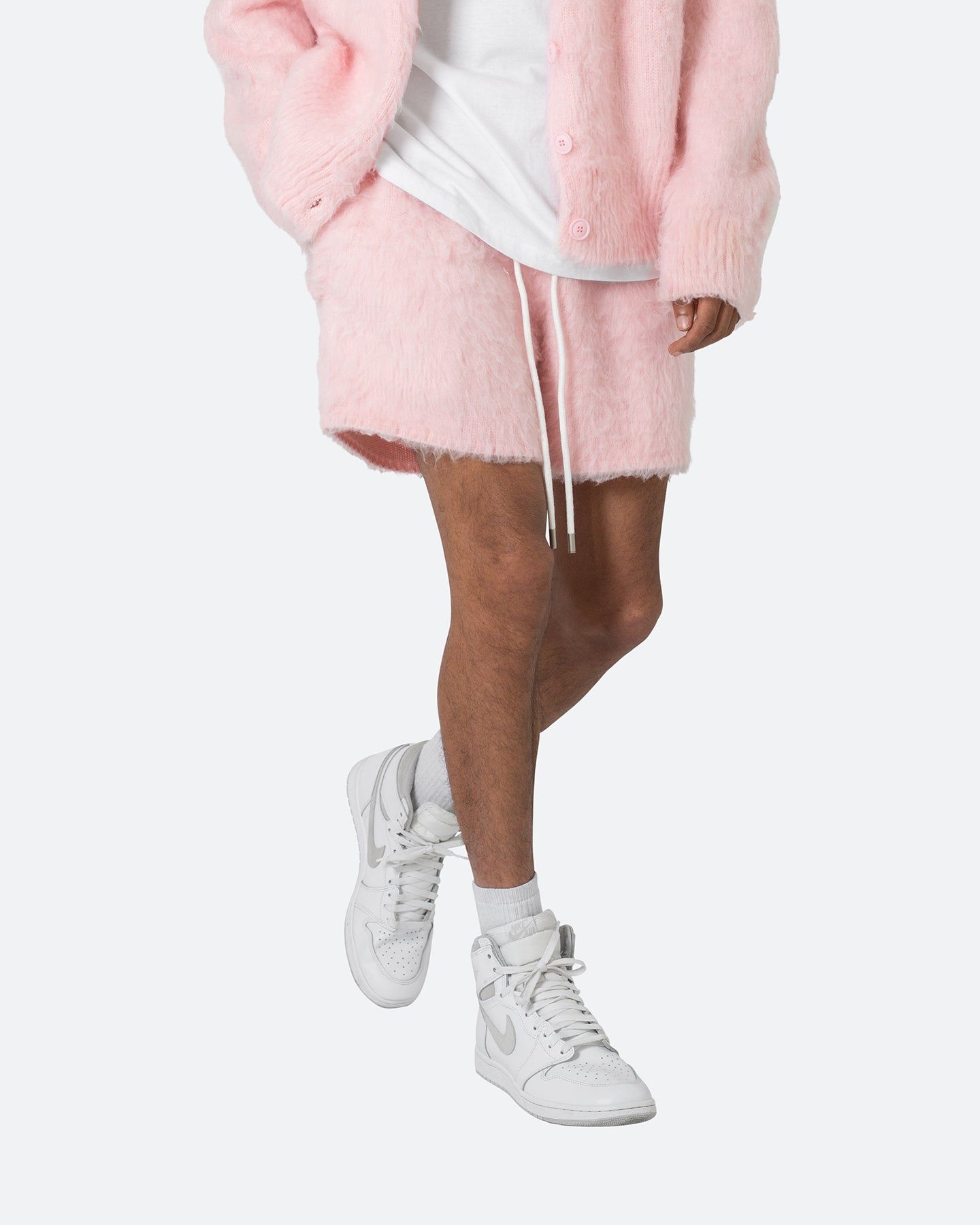 MNML Fuzzy Sweat Shorts Pink sold by Culture Kings product image thumbnail 5