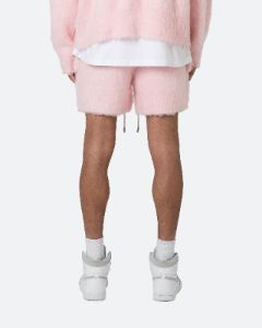 MNML Fuzzy Sweat Shorts Pink sold by Culture Kings
