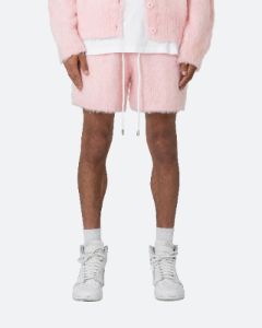 MNML Fuzzy Sweat Shorts Pink sold by Culture Kings