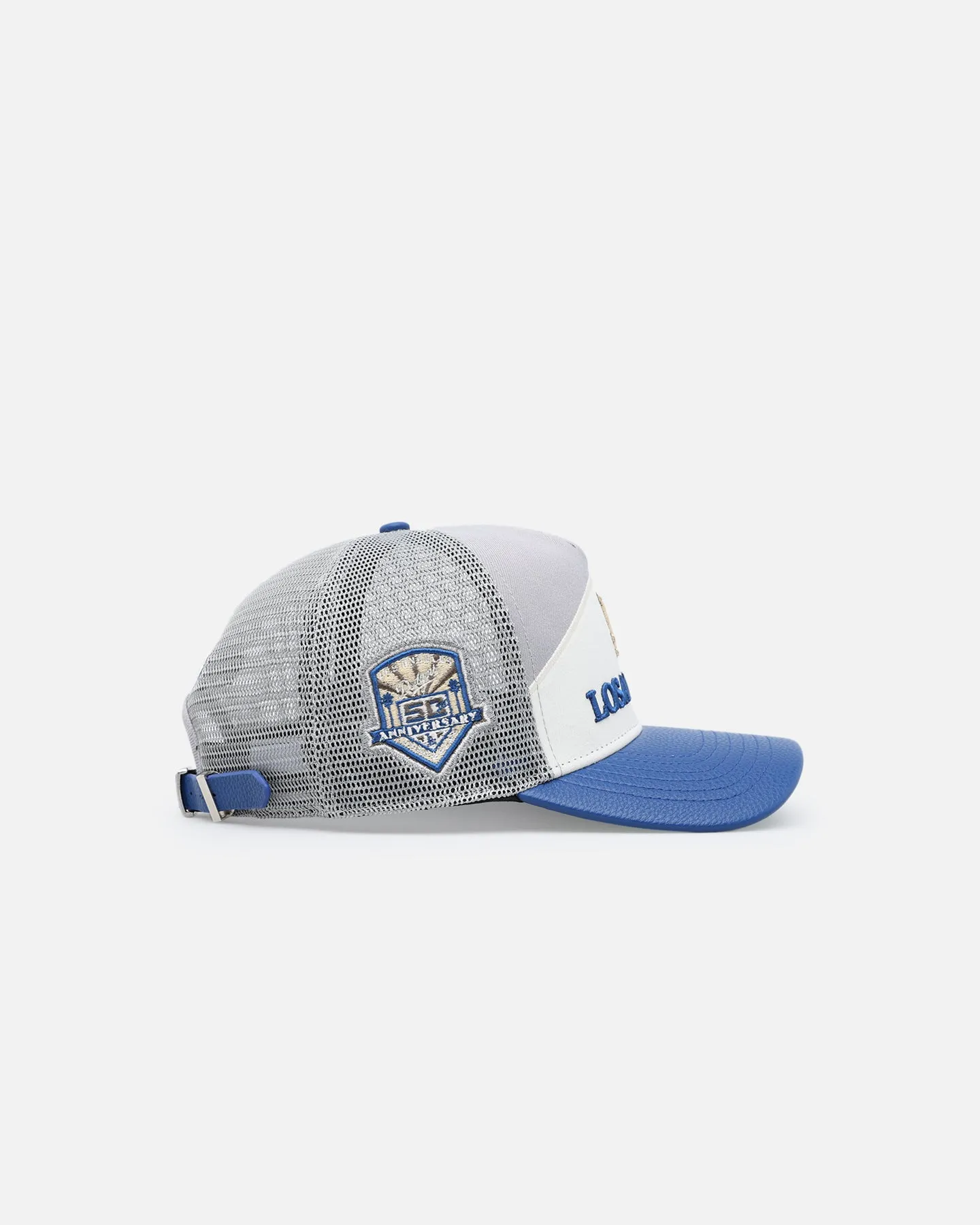 Pro Standard Los Angeles Dodgers Chevron Pinch Front Trucker Snapback Dodger Blue sold by Culture Kings product image thumbnail 4