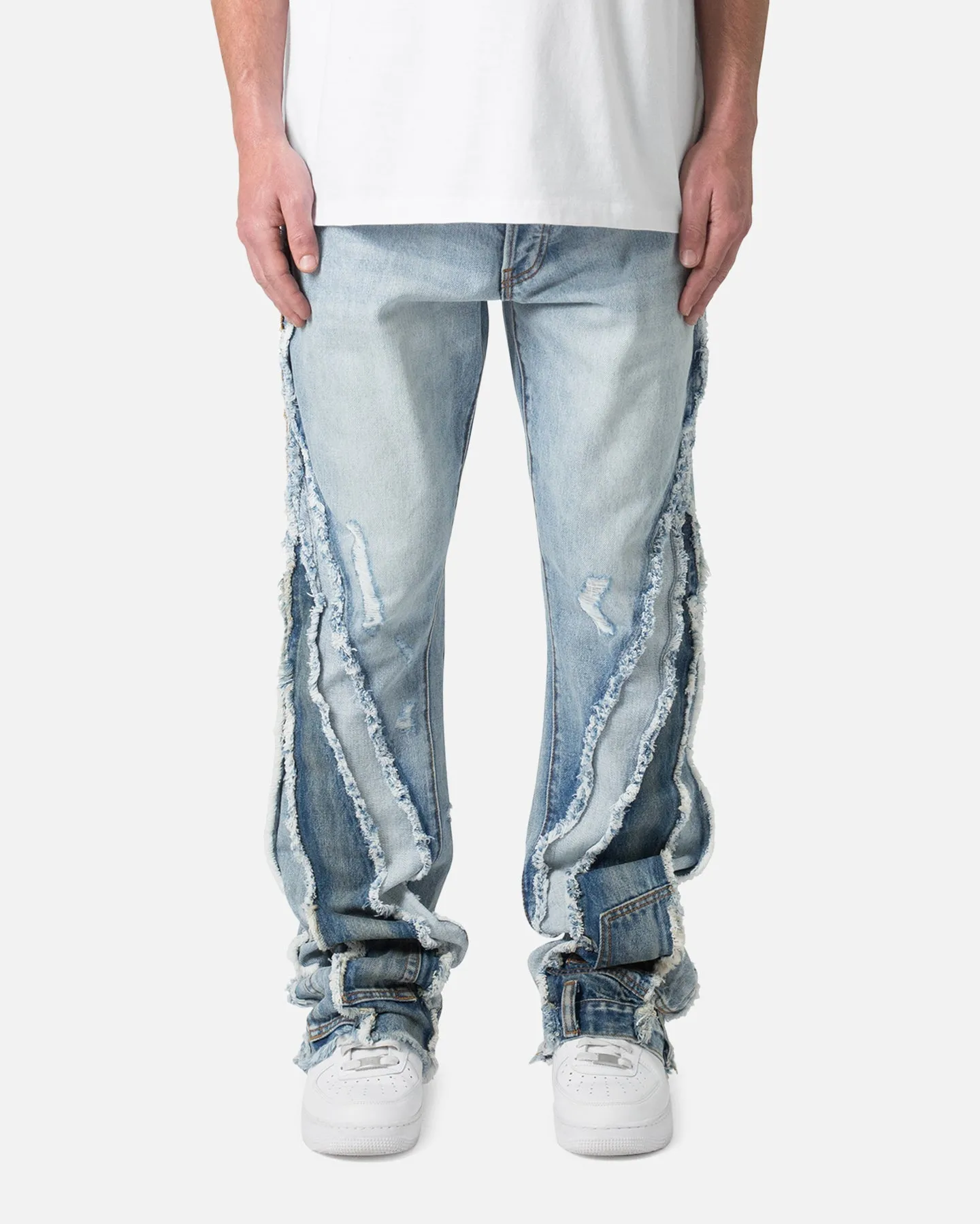 MNML B373 Flare Denim Jeans Light Blue sold by Culture Kings