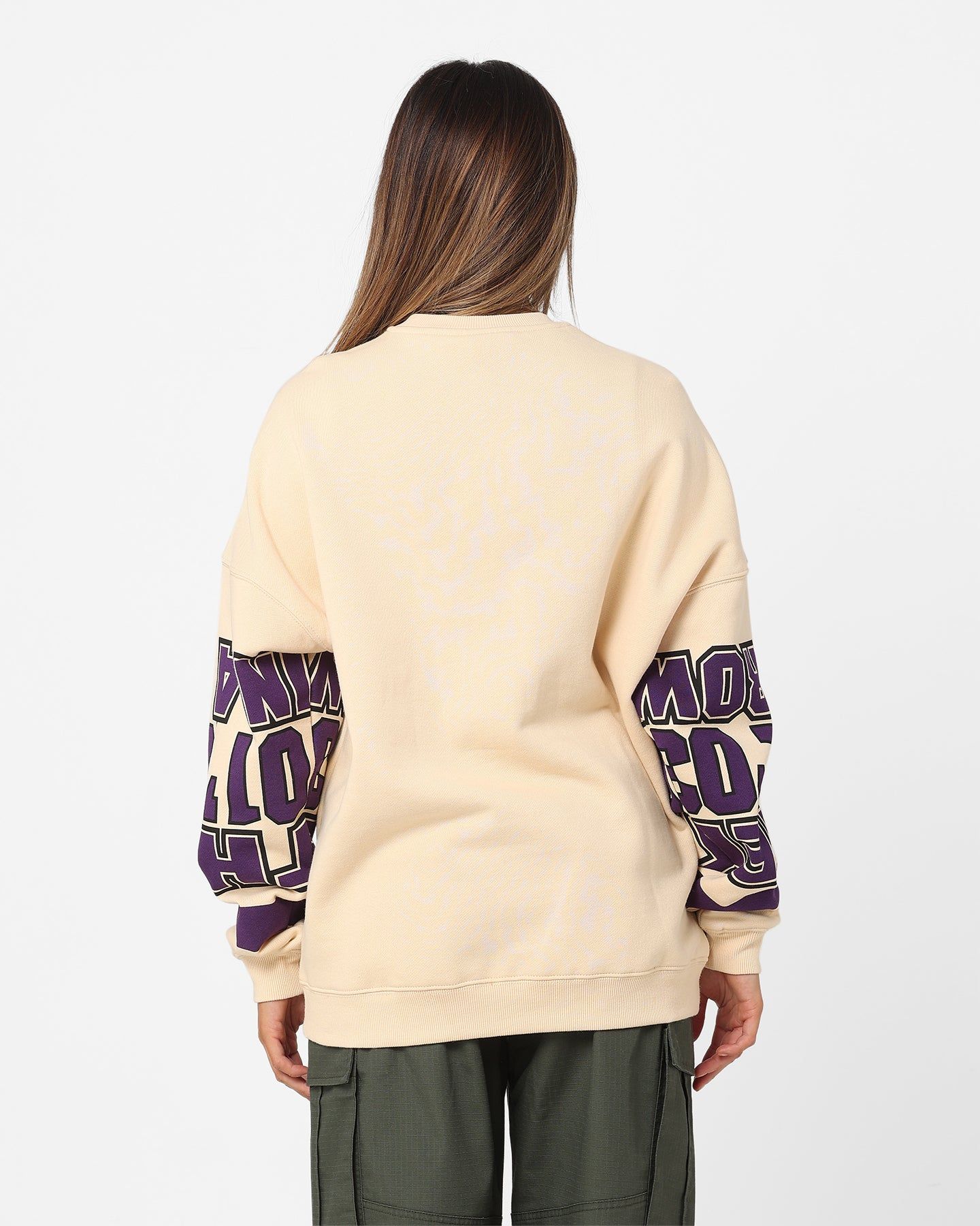 Mitchell & Ness Women's Los Angeles Lakers League Crewneck Stone/Purple sold by Culture Kings product image thumbnail 4