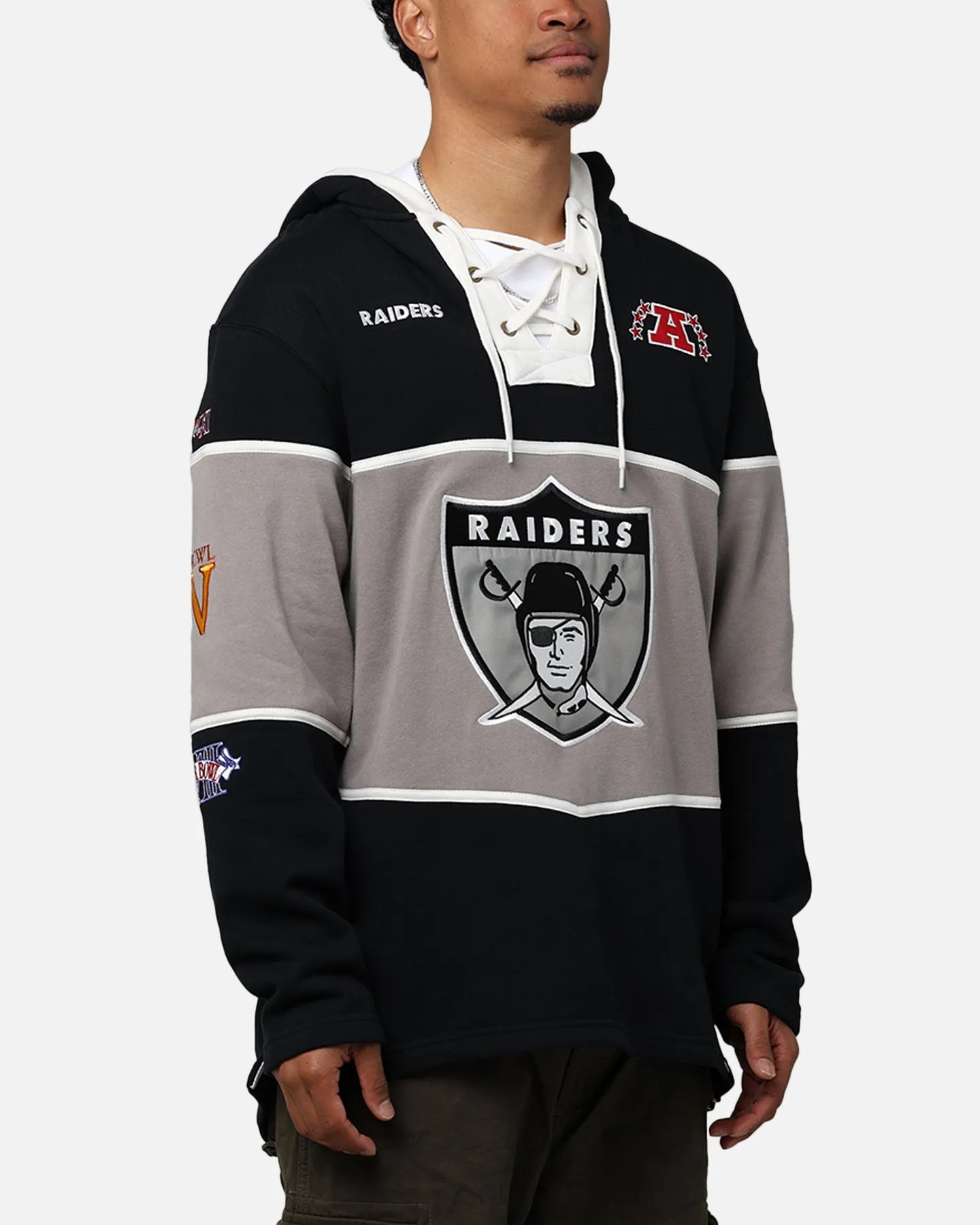47 Brand Las Vegas Raiders Super Bowl Gridiron Lacer Hoodie Jet Black sold by Culture Kings product image thumbnail 4