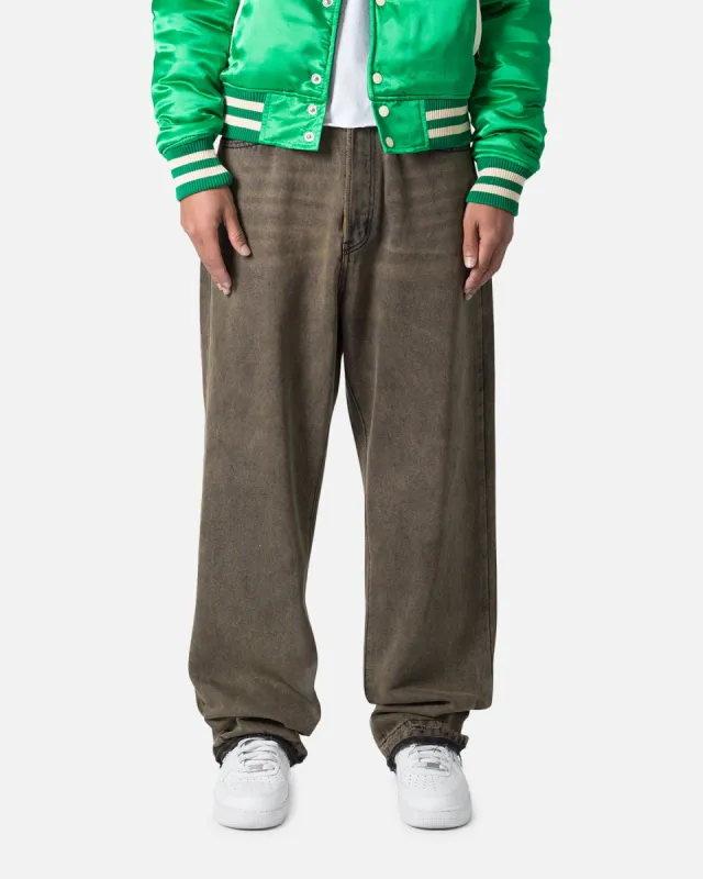 MNML Ultra Baggy Sand Water Denim Jeans Khaki sold by Culture Kings
