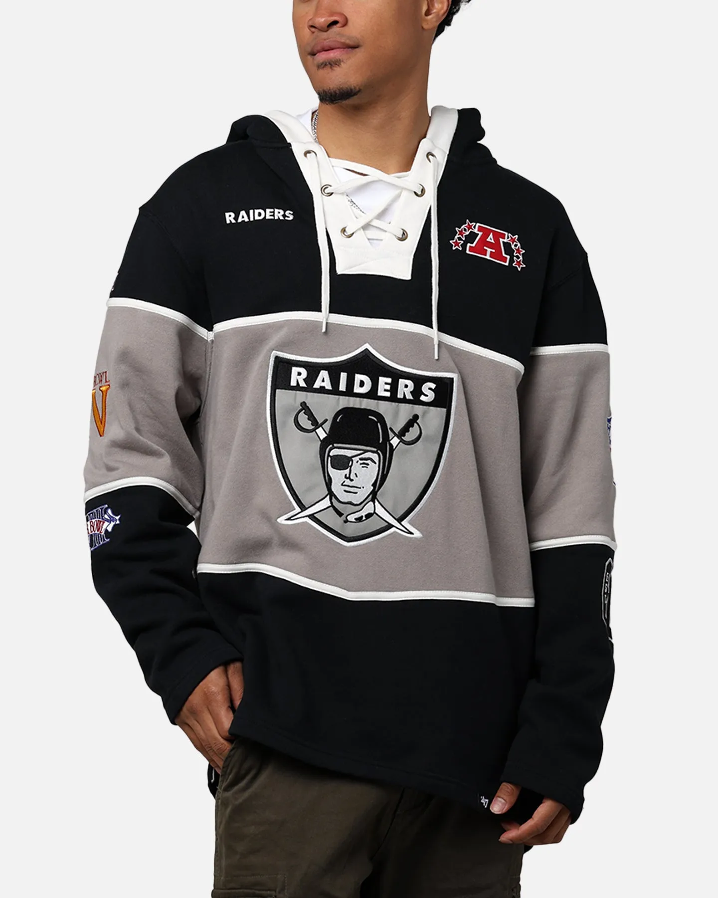47 Brand Las Vegas Raiders Super Bowl Gridiron Lacer Hoodie Jet Black sold by Culture Kings