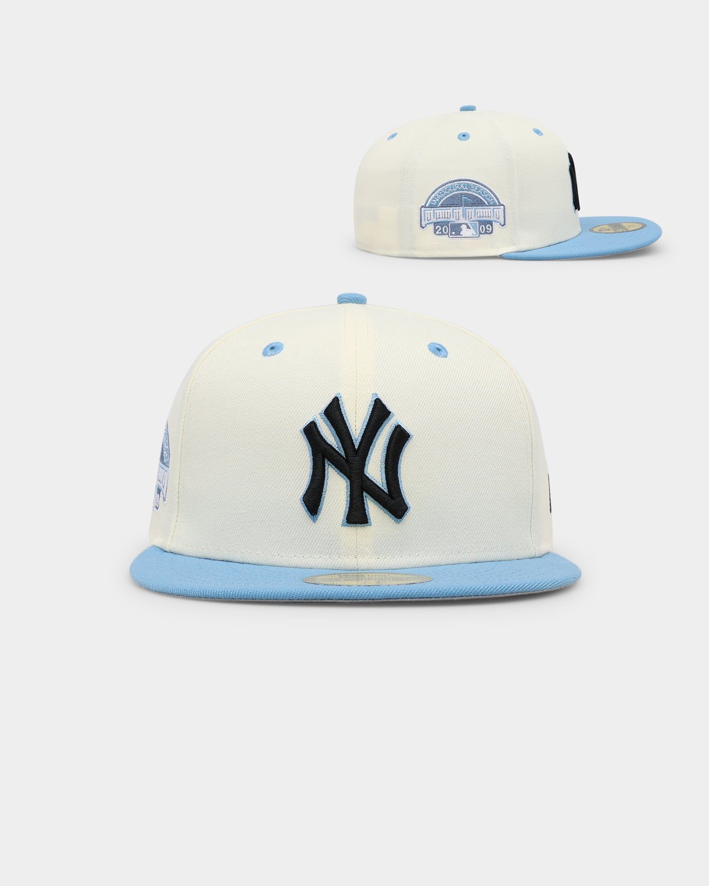 New Era New York Yankees 'Chrome University Blue' 59FIFTY Fitted White sold by Culture Kings