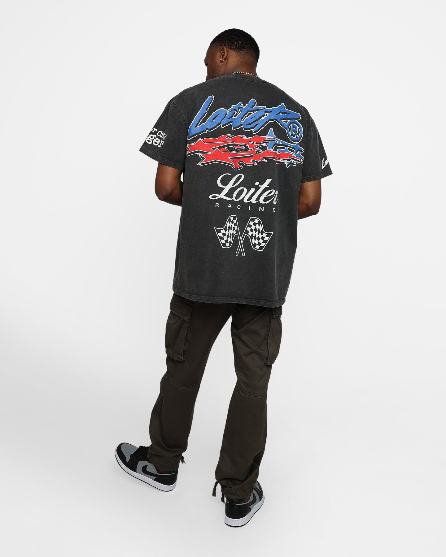 Loiter Rage Racer Vintage T-Shirt Black Wash sold by Culture Kings product image thumbnail 3