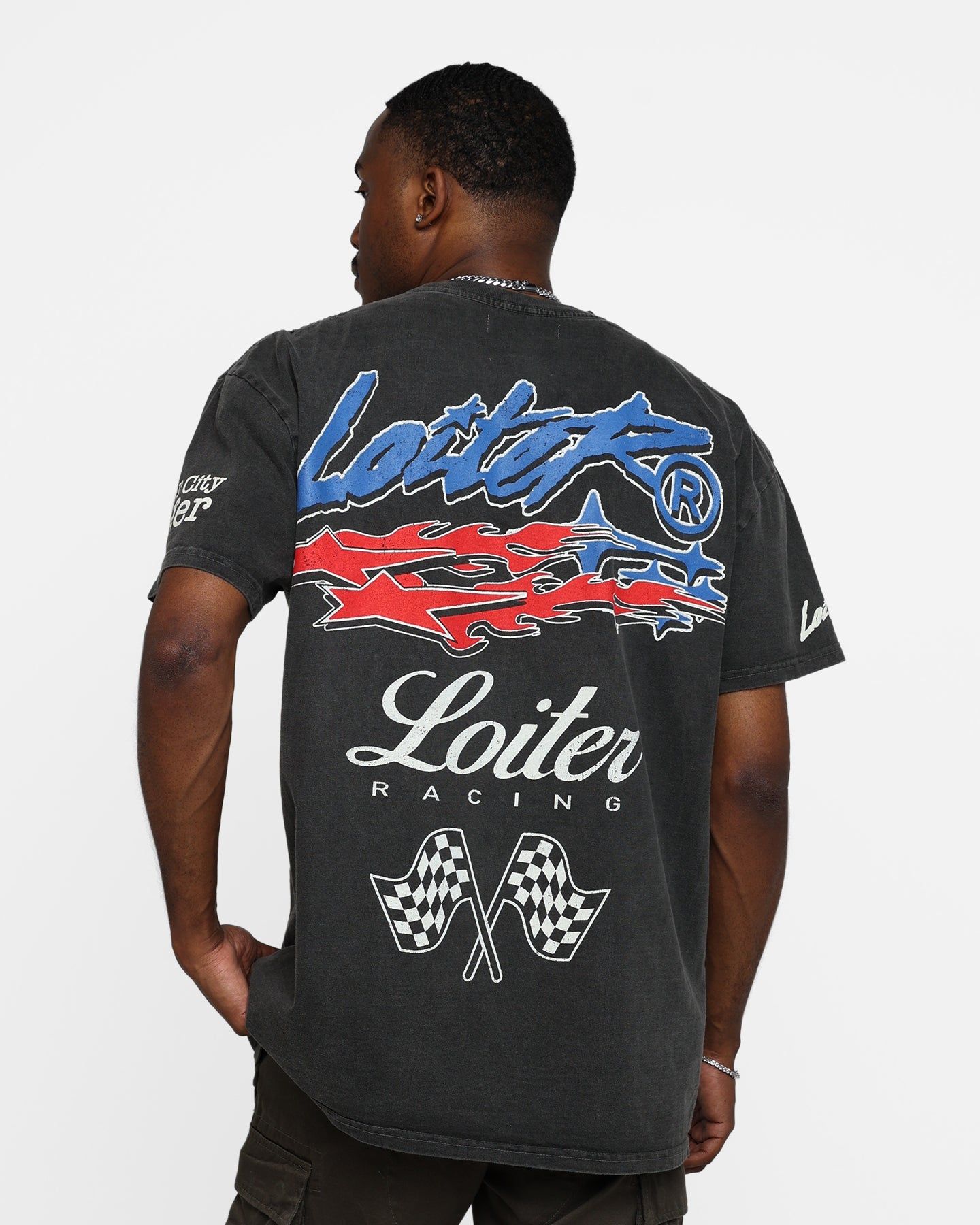 Loiter Rage Racer Vintage T-Shirt Black Wash sold by Culture Kings