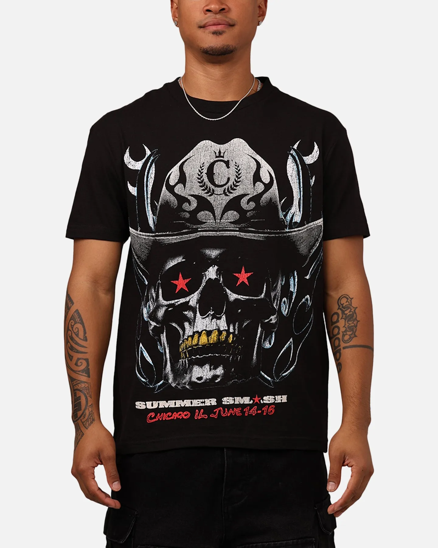 Summer Smash Cowboy Vintage T-Shirt Washed Black sold by Culture Kings