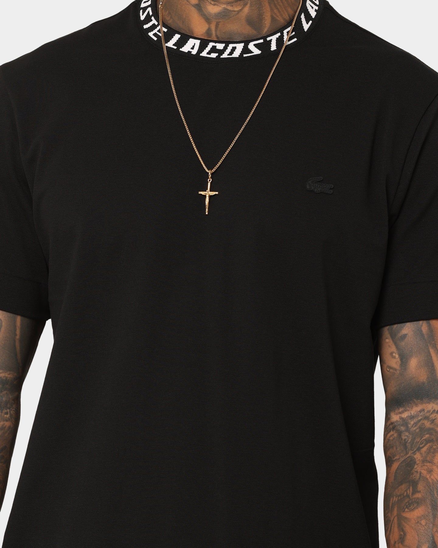 Lacoste Active Pique Tech T-Shirt Black sold by Culture Kings product image thumbnail 3