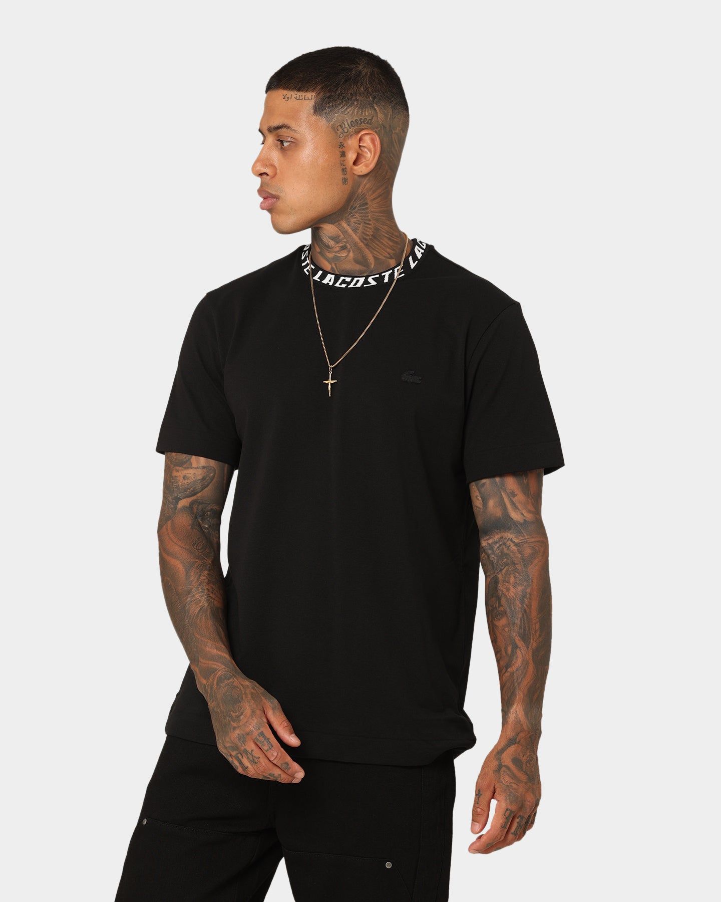 Lacoste Active Pique Tech T-Shirt Black sold by Culture Kings product image thumbnail 6