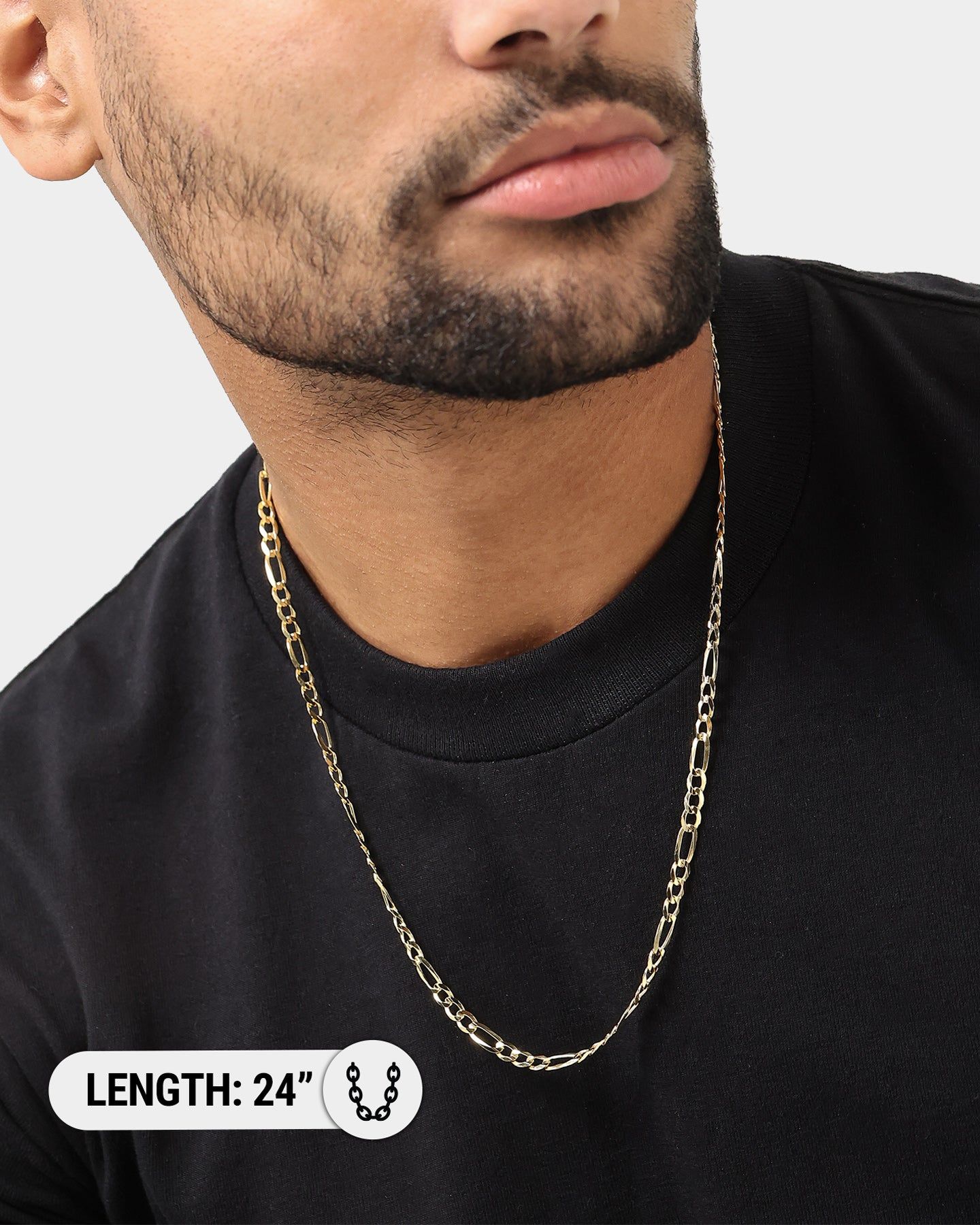 House Of Auric 4.8mm Figaro Chain 18K Gold Vermeil sold by Culture Kings product image thumbnail 4