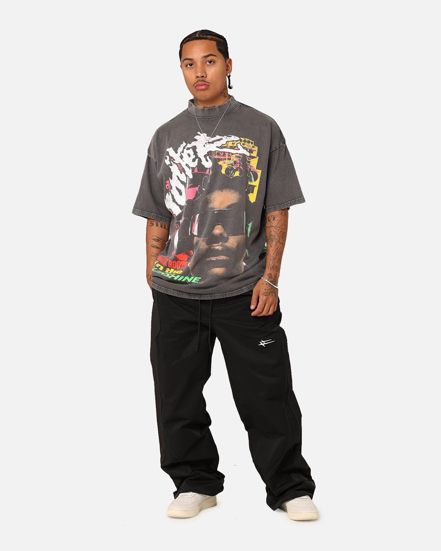 Loiter Summer Roots Oversized T-Shirt Charcoal Grey sold by Culture Kings product image thumbnail 3