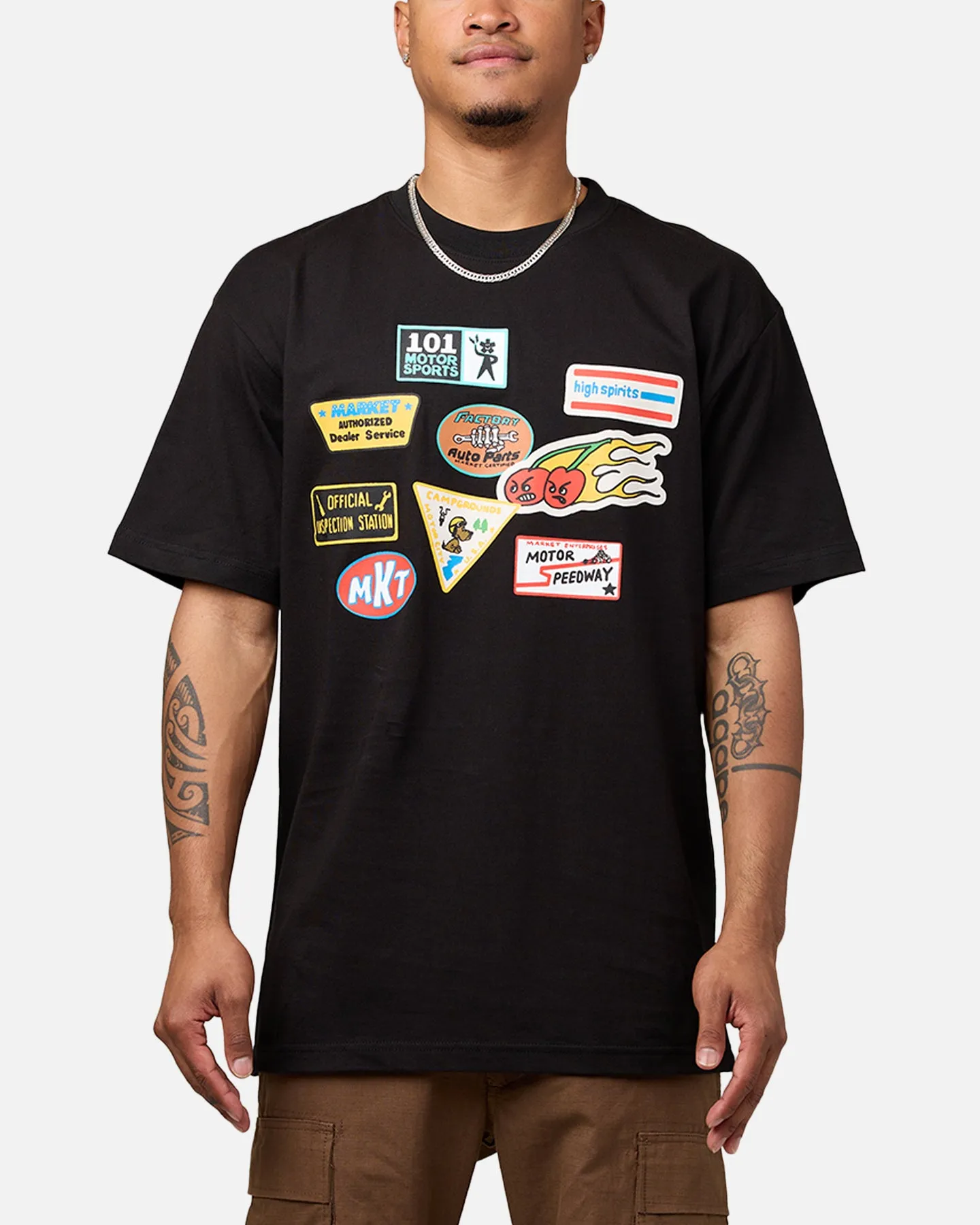 Market Patched T-Shirt Black sold by Culture Kings
