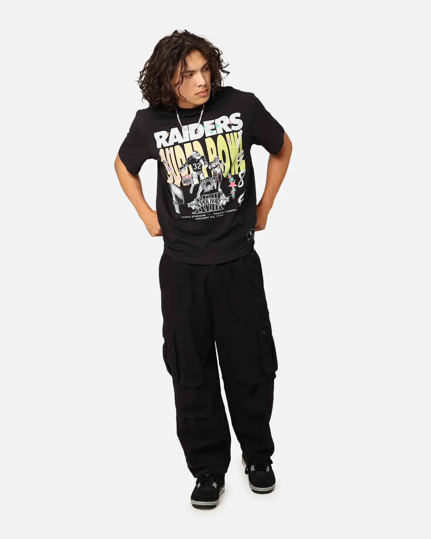 Mitchell & Ness Oakland Raiders '84 Super Bowl T-Shirt Faded Black sold by Culture Kings product image thumbnail 3