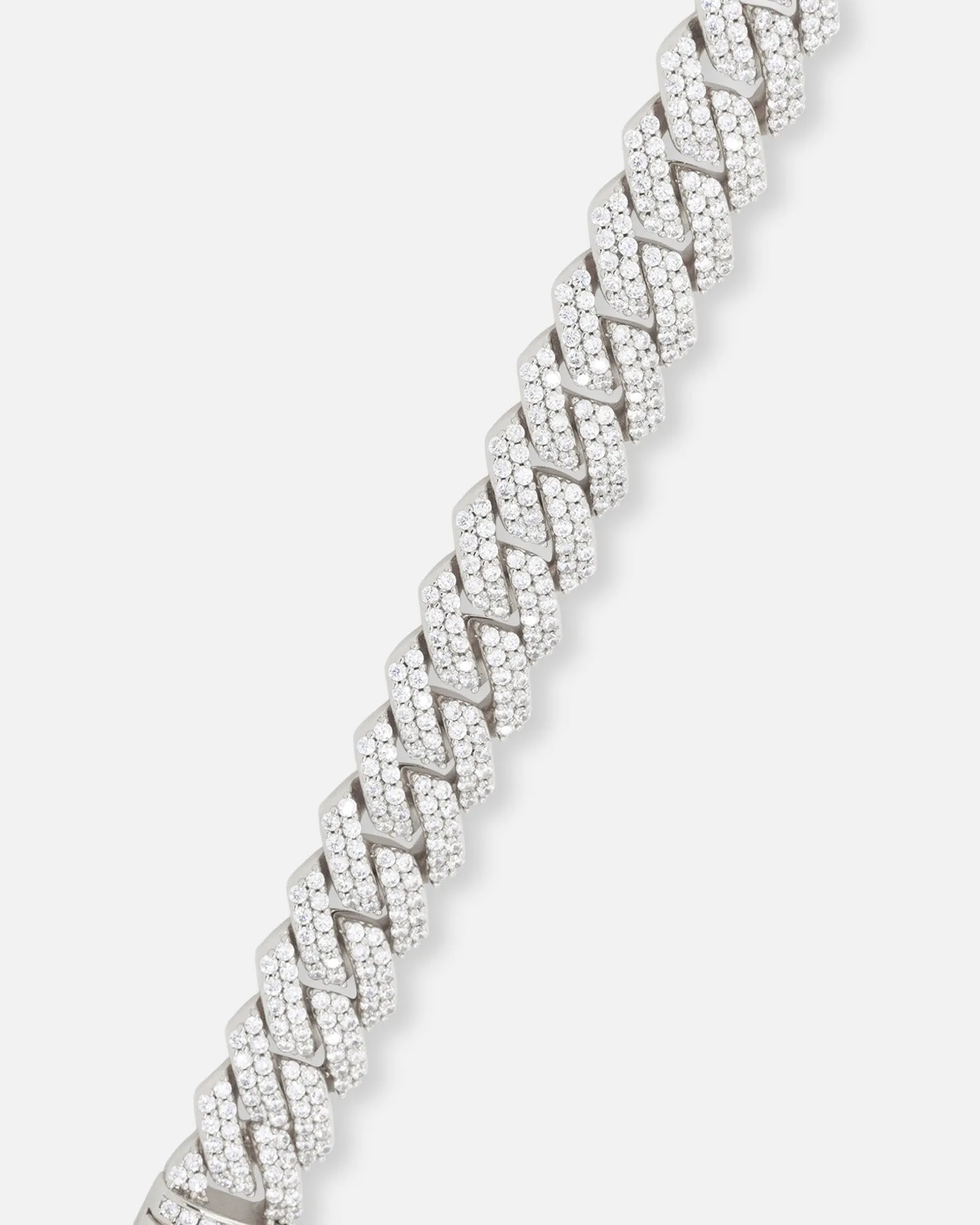 Saint Morta 14mm Interlink Bracelet Iced White Gold sold by Culture Kings product image thumbnail 2