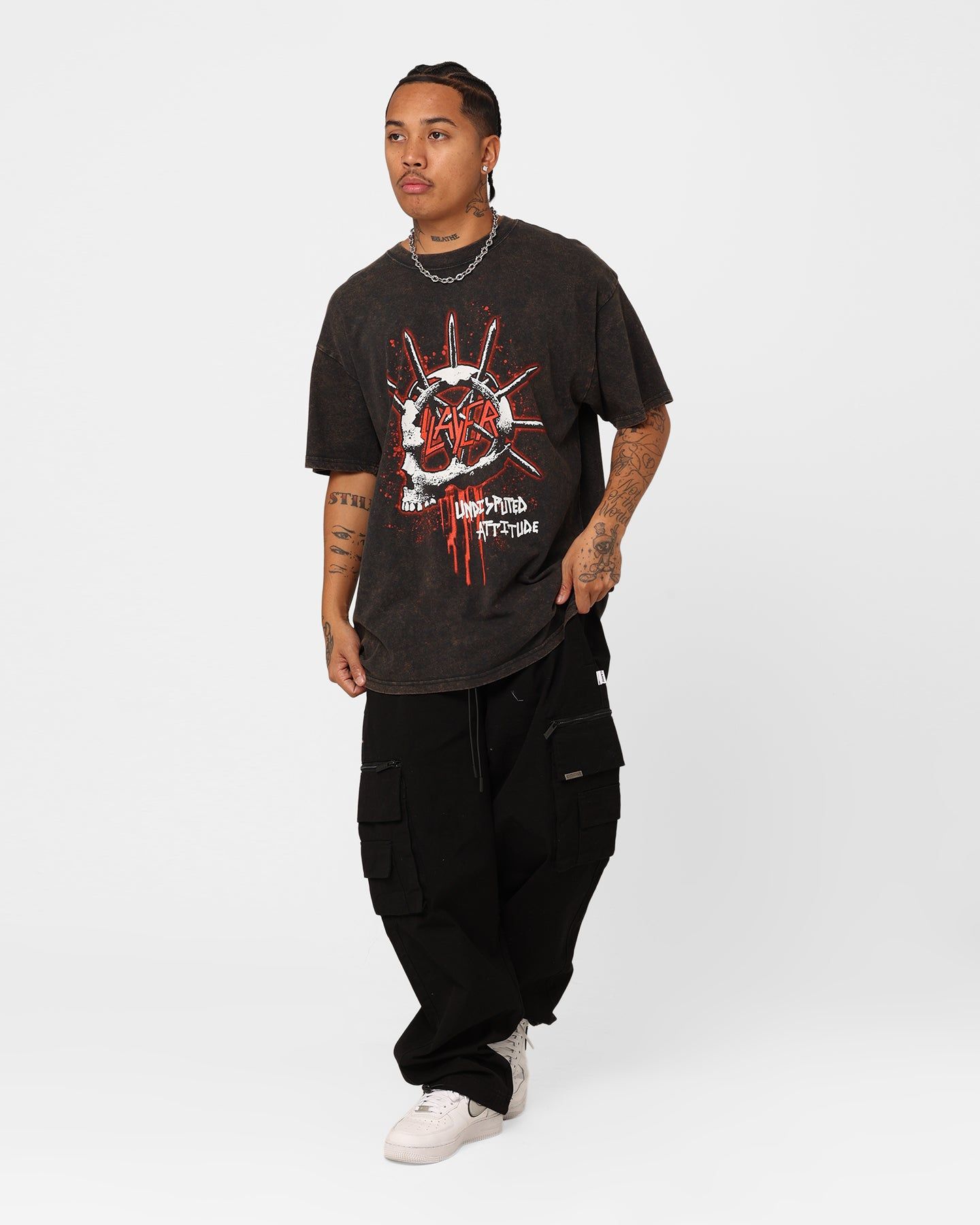 Slayer Undisputed Attitude Vintage T-Shirt Black Wash sold by Culture Kings product image thumbnail 2