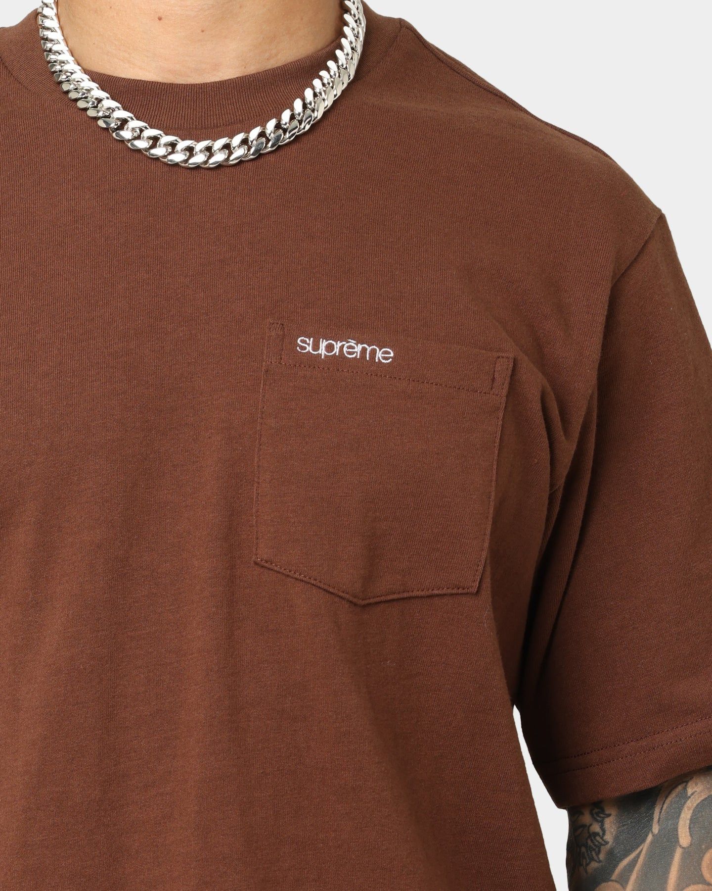 Supreme Pocket T-Shirt Brown sold by Culture Kings product image thumbnail 3
