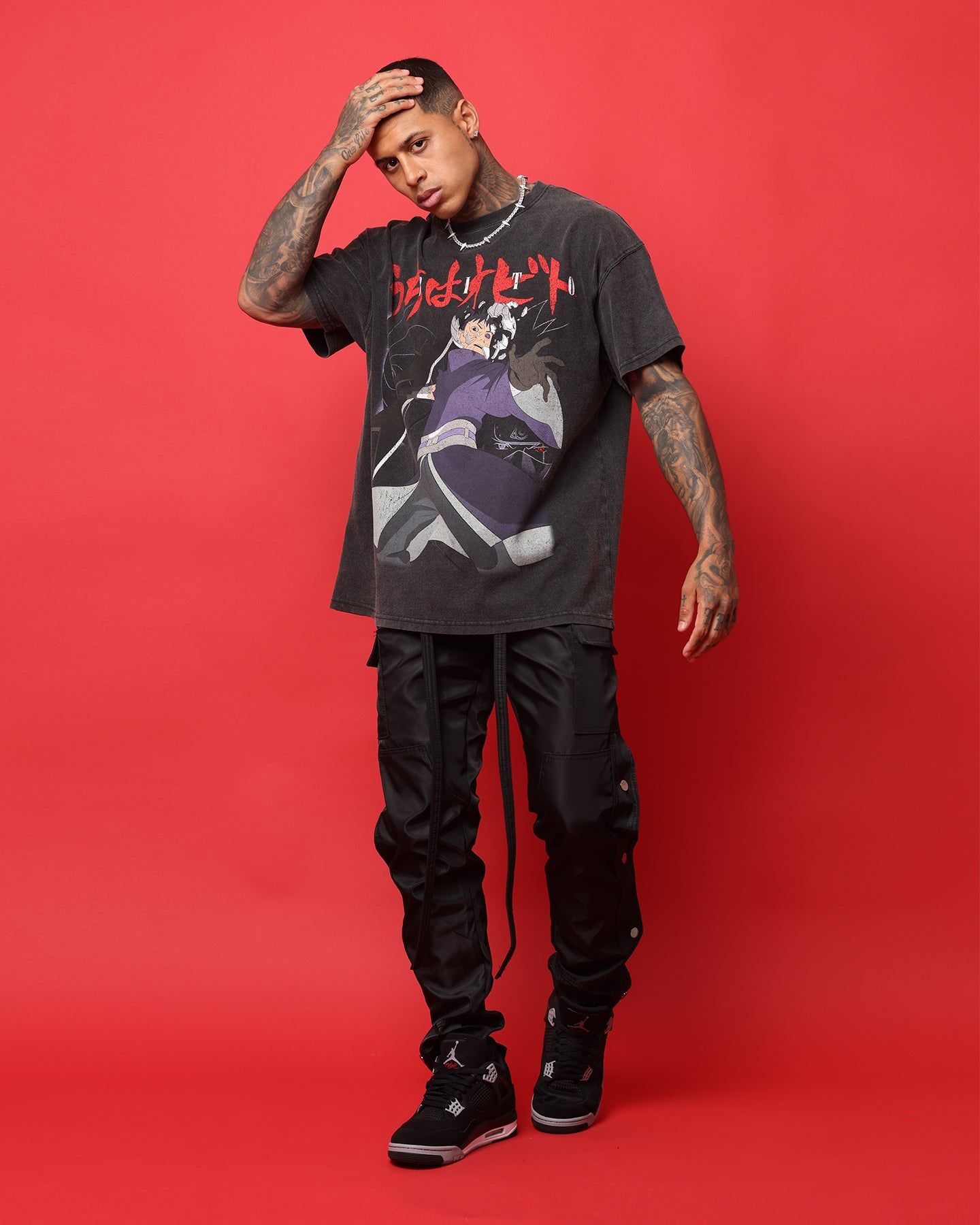 Goat Crew X Naruto Obito Heavyweight Vintage T-Shirt Vintage Black sold by Culture Kings product image thumbnail 3