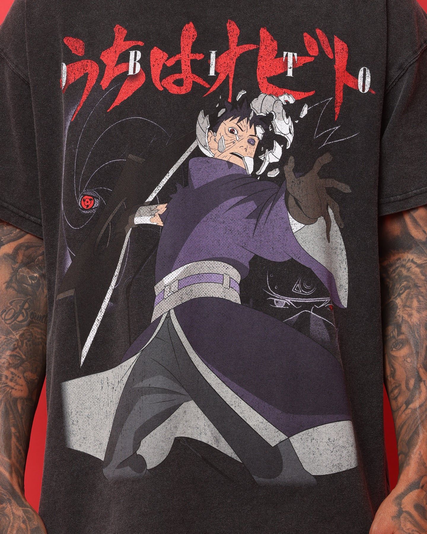 Goat Crew X Naruto Obito Heavyweight Vintage T-Shirt Vintage Black sold by Culture Kings product image thumbnail 4
