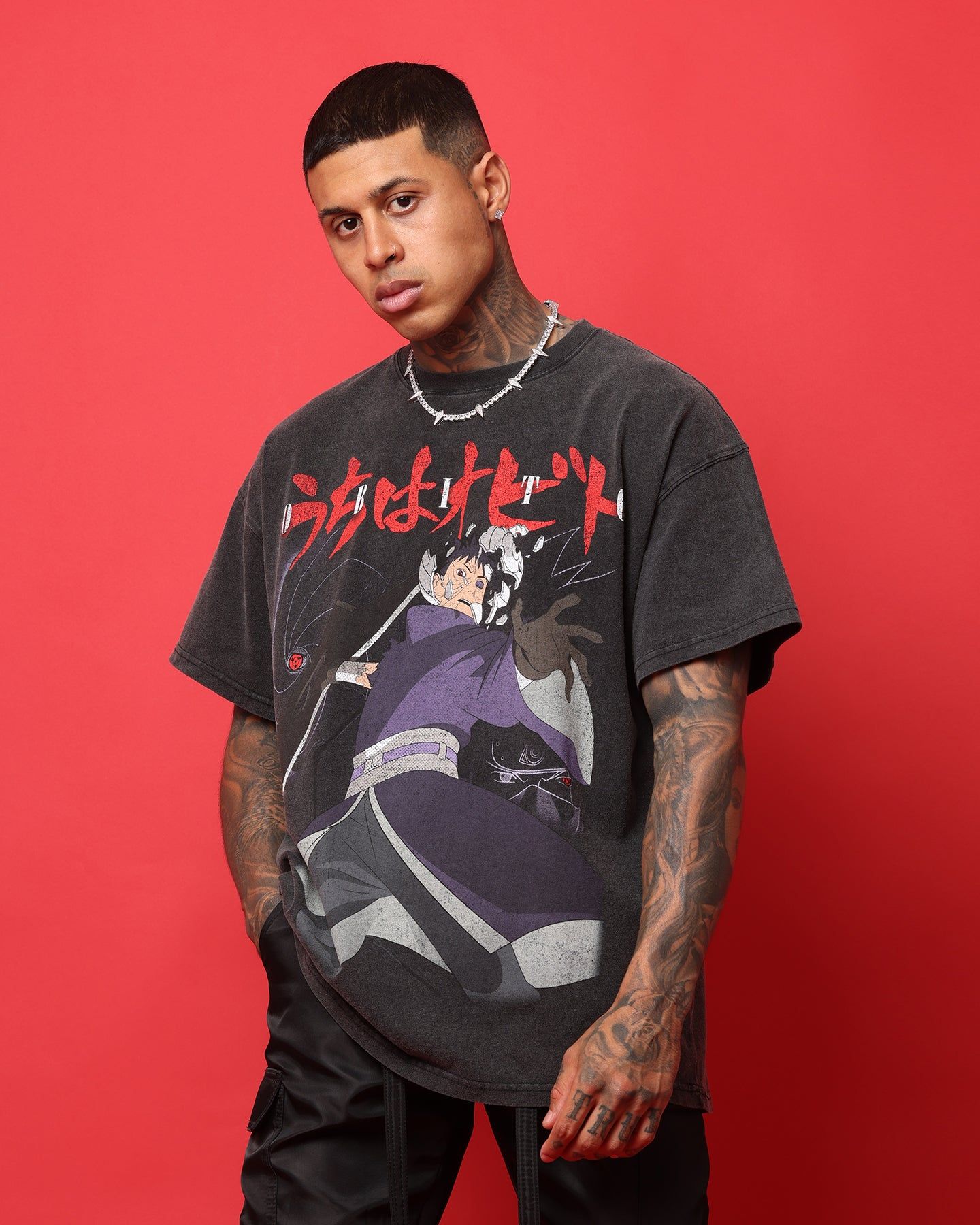 Goat Crew X Naruto Obito Heavyweight Vintage T-Shirt Vintage Black sold by Culture Kings