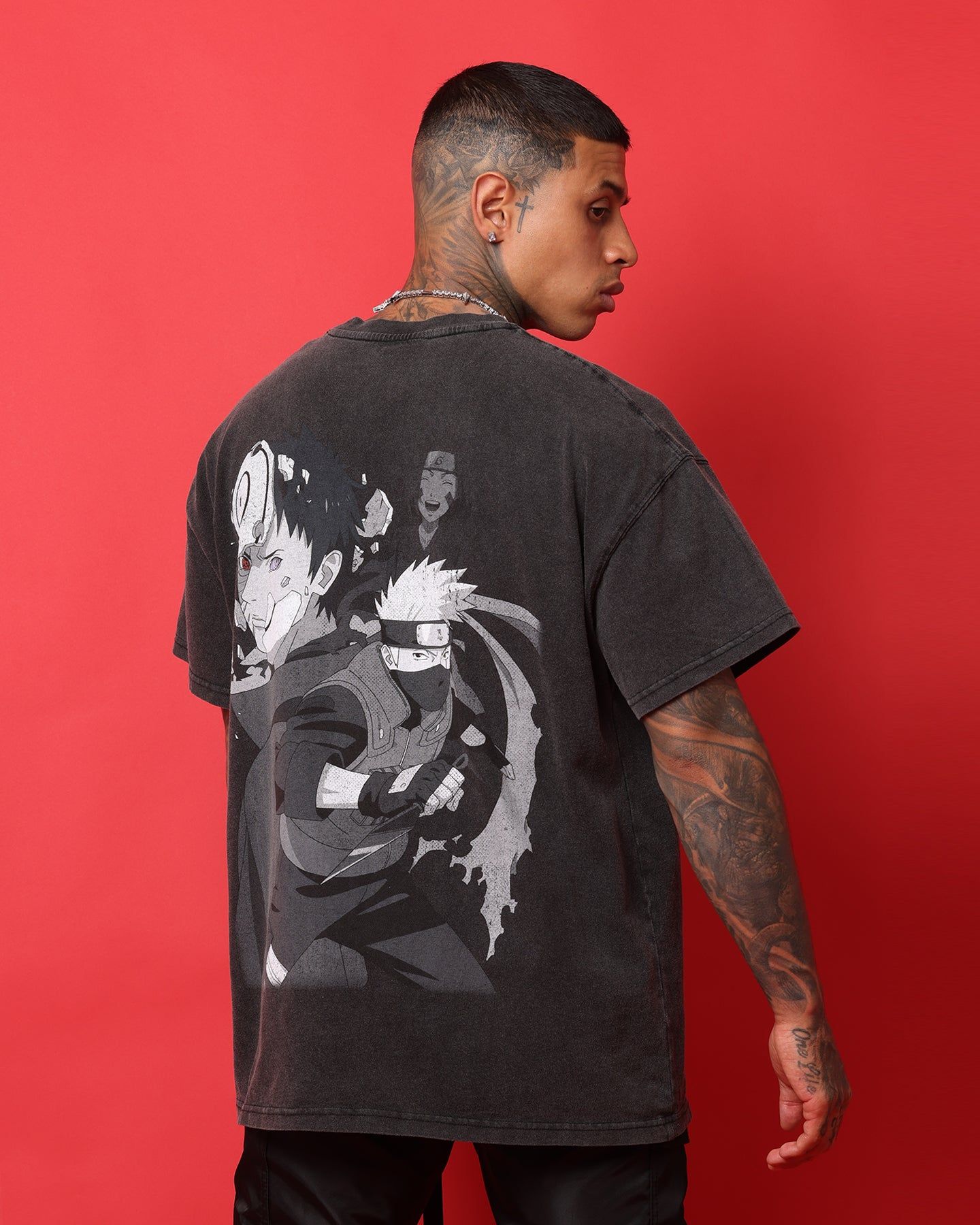 Goat Crew X Naruto Obito Heavyweight Vintage T-Shirt Vintage Black sold by Culture Kings product image thumbnail 2