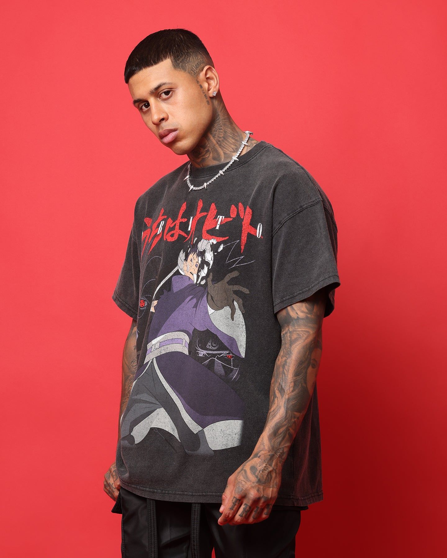 Goat Crew X Naruto Obito Heavyweight Vintage T-Shirt Vintage Black sold by Culture Kings product image thumbnail 7