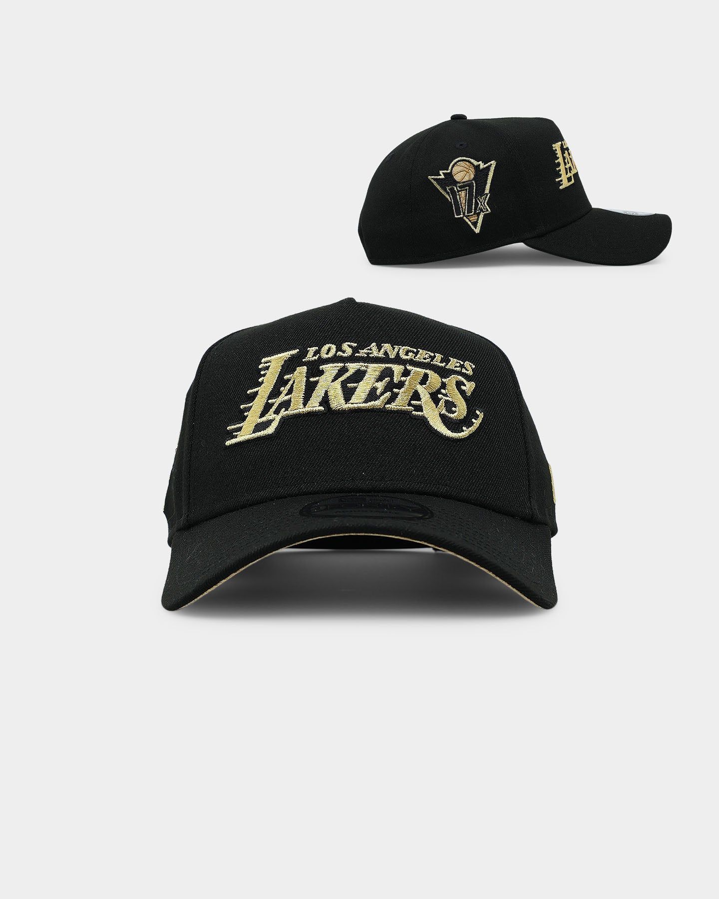 New Era Los Angeles Lakers 'Gold Links' 9FORTY A-Frame Snapback Black sold by Culture Kings
